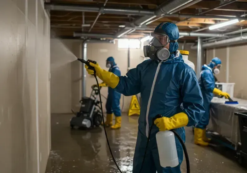 Basement Sanitization and Antimicrobial Treatment process in Ben Avon, PA