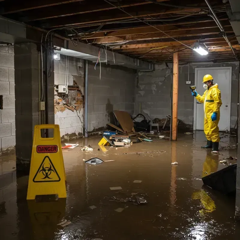 Flooded Basement Electrical Hazard in Ben Avon, PA Property